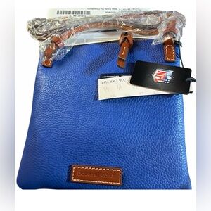 Dooney & Bourke Blue and Black Triple Zip Crossbody NWT